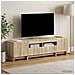 Mobile TV LED a 5 pezzi Rovere Sonoma Legno ingegnerizzato - Foto miniatura 2