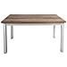 Blake - Tavolo Da Pranzo Moderno Allungabile In Acciaio E Legno Da 130 X 80 - Foto miniatura 1