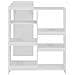 Tavolo da Bar con Scaffale Mobile Bianco 138x39x110 cm - Foto miniatura 5