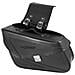 Borsa Moto Customo Chopper Borchie Cromate Nero Laterale Sinistra Singola - Foto miniatura 1