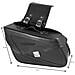 Borsa Moto Customo Chopper Borchie Cromate Nero Laterale Sinistra Singola - Foto miniatura 2