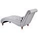 Chaise Longue In Tessuto Grigio Muret - Foto miniatura 7