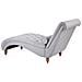 Chaise Longue In Tessuto Grigio Muret - Foto miniatura 14