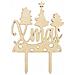 Cake Topper In Legno - Natale Xmas - Foto miniatura 4