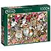 Floral Cats Pcs Falcon De Luxe-puzzle Da 1000 Pezzi Con Gatti Floreali, Multicolore, 11246 - Foto miniatura 1