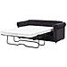 Divano Letto A 3 Posti In Velluto Nero Chesterfield - Foto miniatura 8
