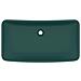 Lavabo Lusso Rettangolare Verde Scuro Opaco 71x38 cm Ceramica - Foto miniatura 2