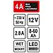 Caricabatterie con LED 12V 4A 60Ah - Foto miniatura 2