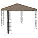Gazebo con Luci a Stringa LED 3x3 m Grigio Talpa - Foto miniatura 2