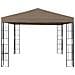 Gazebo con Luci a Stringa LED 3x3 m Grigio Talpa - Foto miniatura 3