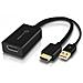 HDDPU-ACTV cavo di interfaccia e adattatore HDMI + USB-A DisplayPort Nero - Foto miniatura 1