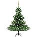 Albero Natale Artificiale Nordmann LED Palline Verde 120 cm - Foto miniatura 1