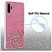 Custodia Compatibile Con Samsung Galaxy Note 10 Plus In Rosa Con Glitter - Coperchio Protettivo In Silicone Tpu Flessibile Con Glitter Scintillanti - Foto miniatura 4