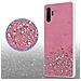 Custodia Compatibile Con Samsung Galaxy Note 10 Plus In Rosa Con Glitter - Coperchio Protettivo In Silicone Tpu Flessibile Con Glitter Scintillanti - Foto miniatura 5