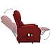 Poltrona Alzapersona Massaggiante Rosso Vino Tessuto - Foto miniatura 2