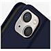 Custodia Vera Pelle Per Iphone 13 Portacarte E Supporto Video Blu Scuro - Foto miniatura 4