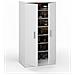 Armadio Multiuso Corona, Mobile Ausiliario A 2 Ante, Mobile Basso Portascarpe Con 6 Ripiani, Scarpiera Moderna, 55x36h108 Cm, Bianco - Foto miniatura 3