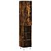 Credenza Rovere Fumo 34,5x34x180 Cm In Legno Multistrato - Foto miniatura 2