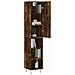 Credenza Rovere Fumo 34,5x34x180 Cm In Legno Multistrato - Foto miniatura 3