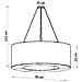 Lampadario Saturno 90 Nero Sl. 0796 - Minimalista Lampadari Nero 112x90x90 Cm - Foto miniatura 7