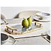 Piatto Decorativo Marmo Grigio Scuro E Oro Zografou - Foto miniatura 1
