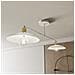Lampada A Sospensione Hermes - Bianco - Acciaio Verniciato A Polvere, Vetro - 86x60x86 Cm - Foto miniatura 4
