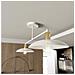 Lampada A Sospensione Hermes - Bianco - Acciaio Verniciato A Polvere, Vetro - 86x60x86 Cm - Foto miniatura 5