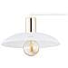 Lampada A Sospensione Hermes - Bianco - Acciaio Verniciato A Polvere, Vetro - 86x60x86 Cm - Foto miniatura 6
