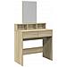 Toeletta Con Specchio Rovere Sonoma 80x41x144,5 Cm - Foto miniatura 2