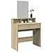Toeletta Con Specchio Rovere Sonoma 80x41x144,5 Cm - Foto miniatura 1
