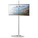Stand Da Pavimento Tv /led Lcd 32''-65'' Con Base Ovale Bianco - Foto miniatura 3