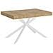 Tavolo allungabile 80x120/204 cm Plaker quercia natura gambe bianche - Foto miniatura 1