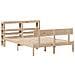 Letto Senza Materasso 140x200 Cm In Legno Massello Di Pino - Foto miniatura 3