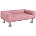 Lettino per Cani Rosa 70x45x26,5 cm in Velluto - Foto miniatura 1