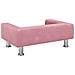 Lettino per Cani Rosa 70x45x26,5 cm in Velluto - Foto miniatura 5