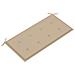 Panca Da Giardino Con Cuscino Beige 112 Cm In Legno Di Teak - Foto miniatura 5