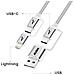 Cavo 4-in-1 Usb-c + Lightning Compatibile Apple Carplay Android Auto, Grigio - Foto miniatura 4