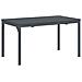 Set da Pranzo da Giardino  9 Pezzi con Cuscini Rattan PE Nero, Tavolo da Giardino Estensibile  Antracite (140-210)x90x73 cm Acciaio - Foto miniatura 5