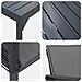 Set da Pranzo da Giardino  9 Pezzi con Cuscini Rattan PE Nero, Tavolo da Giardino Estensibile  Antracite (140-210)x90x73 cm Acciaio - Foto miniatura 9