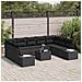Set Divano da Giardino 10 Pezzi con Cuscini Beige Polyrattan - Foto miniatura 3