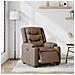 Poltrona Elettrica Reclinabile Marrone in Tessuto - Foto miniatura 2
