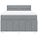 Giroletto a Molle con Materasso Grigio Chiaro 140x200cm Tessuto - Foto miniatura 6