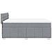 Giroletto a Molle con Materasso Grigio Chiaro 140x200cm Tessuto - Foto miniatura 7