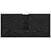 Mobile Lavabo Quercia Nera 63x29x55 cm Legno Ingegnerizzato - Foto miniatura 9