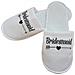 Pantofole Bianche ""bridesmaid"" Per Feste Di Addio Al Nubilato E Spa Black - Foto miniatura 1
