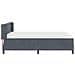 Letto Box Spring con Materasso Nero 100x200 cm in Velluto - Foto miniatura 9