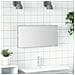 Mobile da bagno  con specchio e luce LED Grigio Sonoma 80x37 cm - Foto miniatura 2
