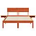 Rete letto con comodini Cera marrone Legno di pino massello - Foto miniatura 6