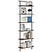 Libreria Rovere fumo 60 x 24 x 203 cm Legno multistrato - Foto miniatura 3