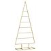 Albero di Natale in metallo con supporto Oro 125 cm - Foto miniatura 1